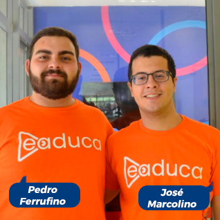 Fundadores da Eaduca: Pedro Ferrufino e José Marcolino